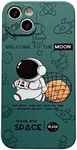 Yonds Queen for iPhone 7 Plus / 8 Plus Cute Case, Cartoon Astronaut Space Planet Moon Design Stylish Bumper TPU Rubber Protective Anti-Slip Shockproof Case(Green Basket, iPhone 7 Plus / 8 Plus)