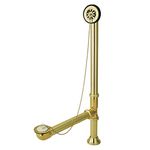 Elements of Design St. Louis DS2092 Clawfoot Tub Waste and Overflow Drain, Polished Brass