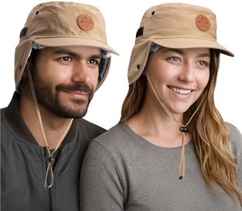 Tough Headwear Faux Fur Trapper Hat for Men Women - Winter Hat with Ear Flaps - Faux Fur Hats Men - Earflap Hats Brown