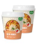 Joayo Rose Topokki Rice Cakes with Spicy & Rich Flavorful Savory Sauce 120g, Pack of 2, The Product of Korea (Famous Korean Street Food)