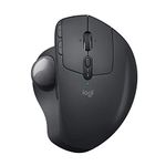 Logitech MX Ergo Wireless Trackball Mouse, Bluetooth Or 2.4GHz with Unifying USB-Receiver, Adjustable Trackball Angle, Precision Scroll-Wheel, 910-005179 - Black (Graphite)