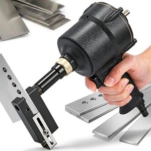 NEWTRY Pneumatic Hole Puncher 5mm Air Metal Hole Punch Tool Industrial Sheet Metal Punching Gun Heavy Duty Metal Hole Flange Opener for Doors & Windows, Factory, Office and Home