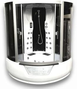 SIMBASHOPPING USA Whirlpool Bathtub and Shower MONTECARLO 59.05 inch Hydrotherapy with Heater Hot Tub