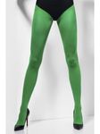 Smiffys Opaque Tights, Green , Fever Hosiery Fancy Dress, Fever Dress Up Accessories