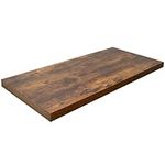 VIVO Universal 130cm x 64cm Solid Extra Thick Faux 6cm Table Top for Standard and Sit to Stand Height Adjustable Home and Office Desk Frames, Rustic Vintage Brown, DESK-TOP4N