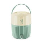 Milton Kool Pristine 12 Insulated Plastic Water Jug, 11 litres, Light Green | Food Grade | Easy to Carry | BPA Free