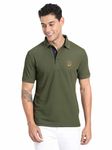 STELLERS Men's Golf Polo T-Shirt Wrinkle Free Quick Dry Soft and Feather Touch Feel Regular Fit Olive Green 3XL