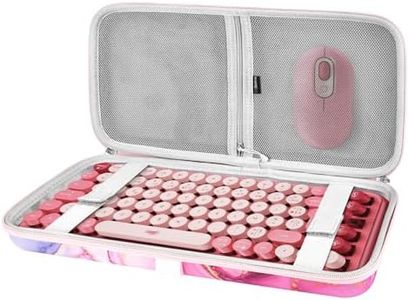 Geekria 75% Keyboard Case, Hard Shell Travel Carrying Bag for 84 Key Wireless Portable Keyboard, Compatible with Logitech POP Keys Mechanical, Keychron K2, MX Mechanical Mini Wireless Keyboard