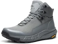 NORTIV 8 Men's Mid Waterproof Hiking Boots Outdoor Lightweight Breathable Trekking Camping Mountaineering Shoes HydroTrek,Size 8.5,Grey,NMUMHB2504