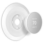 Wall Plate Made for The Nest Thermostat 2020 | Google Nest Thermostat Trim Kit Accessory | Easy Installation | Snow