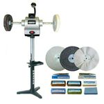 Draper Bench Grinder Polisher 550w with Stand & 8" Metal Polishing Kit