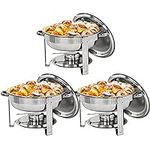 ZENY Pack of 3 Round Chafing Dish F