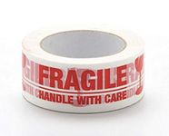 Wonder "Fragile Handle With Care" Printed Shipping Packing Tape 2 Inch/48mm X 65 Metres