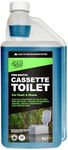 One Chem Professional Probiotic Cassette Toilet 1 Litre Concentrate, Up to 40 Doses, 2 in 1 Blue Fluid, Flush and Waste