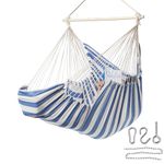 Jelofly Hammock Chair Large Hanging Chair with Foot Rest Support & Pocket Max 500Lbs Comfortable Swing Chair for Bedroom, Indoor & Outdoor, Patio, Porch, Yard or Tree, Seat Cushions Not Included