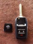 GAIL™ 3buttons Modified (Combo) flip Key/ Remote Key Case Toyota Car keyshell (Pack of 2 (3 Buttons Modified FLIP Key))