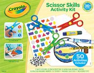 CRAYOLA Toddler Scissor Skills Activity Kit, 3 Count Safety Scissors and Craft Supplies, Gift for Kids, Ages 3, 4, 5