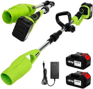 USOR Leaf Blowers Cordless with Two 4.0Ah Batteries and Charger,Electric Foldable Leaf Blowers 29000RPM 21v Max Turbo Jet Blower 600CFM for Leaves on The Lawn,Debris,Stones,Yard Cleaning