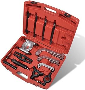 'vidaXL Hydraulic Bearing Puller and Separator Tool Set 25pcs - Steel Tool Set for Railway Vehicle Maintenance, Mechanical Installations, Mines and Factories