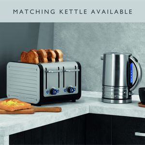 Dualit Architect 4-Slice Toaster – Stainless Steel, Modern Design