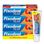 Fixodent Plus Denture Adhesive Cream, Best Hold, Premium & Professional Denture Adhesive Cream, 40 ml, Fixdont's Best Hold & Antibacterial Action, Precise Application With Super Thin Nozzle, Mint