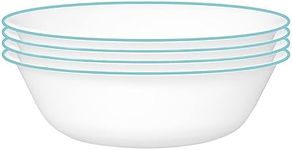 Corelle Vitrelle Glass Dinnerware Set, Chip & Crack Resistant Triple Layer Glass, 4-PC Bowl, Terracotta Dreams