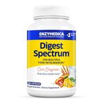 ENZYMEDICA - Digest Spectrum (120 Capsules) | Food Intolerance Digestive Enzyme Supplement | Digestive Enzyme Blend for Food Intolerances, Nutrient Supplement, Gut Health Supplement, Vegan, Dairy Free