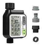 Pinolex® Sprinkler Water Timer with 3 Separate Watering Programs and Rain Auto Sensor Function, Garden Lawn Hose Faucet Timer Irrigation System Controller/Child Lock/Rain Barrel/3.5" Screen/IPX5 India