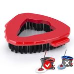 Spin Mop Head Replacement Base Scrub Brush Mop Head for Vlieda EasyWring 1 Tank System, O Ceda Shower Floor Scrubber, Hard Bristle Cleaning Brush for Bathroom Garage Kitchen Wall, Not Fit RinseClean