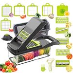 Alrens Vegetable Chopper Mandoline Slicer 15 In 1 Vegetable Slicer Cutter Chopper And Grater Onion Chopper Vegetable Cutter For Onion Tomato Cucumber Carrot