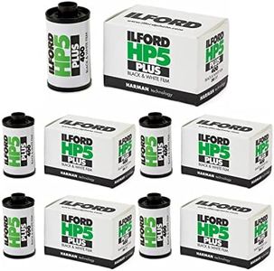 Ilford HP5 Plus ISO 400 Black and White 35mm Roll Film Bundle (36 Exposures, 5-Pack) (5 Items)