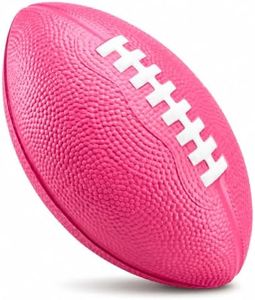 Blu Jay Foam Football - 7.25" Easy Grip Small Football for Kids - Pink - Youth Size - Quality Soft Foam Toddler Footballs (Pink)