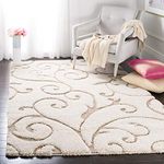 Tauhid Carpet - The Art Of Weaving With Device Of Tc Modern Contemporary Area Rug (Ivory Beige, Microfiber, 4 X 6 Feet)