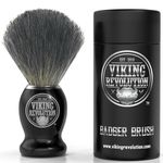 Viking Revolution Badger Hair Shaving Brush- Barber Brush for Wet Shave Using Shaving Cream & Soap- Best Shave of Your Life