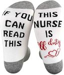 Funny Nurse Socks Christmas Appreciation Gifts Unisex Nursing Crew Socks for Nurse Teacher Dentist Docotor Birthday