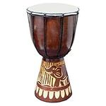 Djembe Drum Carved Bongo African in