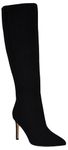 Nine West Women's Richy Knee High Boot, Black Suede 009, 9