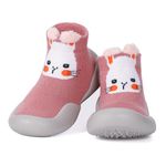 Cheerful Mario Baby Sock Shoes Baby Boys Girls First Walking Shoes Pre Walkers Toddler Sock Shoes Non Slip Soft Sole Rabbit 6-9 Months