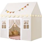 Tiny Land Kids Tent with Mat and Lights, Play Tent | Kids Playhouse Tent for Kids, Play House for Toddler Aged 3+, Baby Tent Indoor, 52" x 35" x 53", Kids Bedroom Furniture - Reading Tent & Playroom