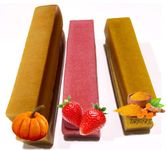 Himalayan Yak Cheese Dog Chew - Himalayan Dog Chew - (Strawberry/Pumpkin/Turmeric 2 Large of Each Flavor) - Cheese Bones for Dogs - Long Lasting Dog Treats for Aggressive Chewers - Dog Chew - Natural