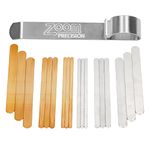 Zoom Precision Bracelet Metal Stamping Kit- Aluminum and Copper Bracelet Blanks w/Bracelet Bending Bar for Jewelry Stamping Kit- Metal Stamping Blanks- 19 Pieces