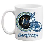 Aastha Imagine Media Media Astrology Coffee Cup Ceramic Gift for Boyfriend, Girlfriend, Husband, Wife, (White) (350 ml) (Capricorn)