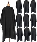 ST-BEST-P Haircut Cape Black Hair Cutting Salon Barber Capes Waterproof hairdressing for Clients Men Adults (10PCS*Barber Cape)