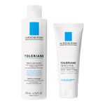 La Roche-Posay Sensitive Skin Hydration Bundle, Toleriane Dermo-Cleanser Hydrating Face Wash 200ml and Toleriane Sensitive Face Cream 40ml, Fragrance Free