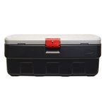 Rubbermaid ActionPacker 48 Gal Lockable Plastic Storage Bin, Industrial, Rugged Large Container with Lid (Black,gray)