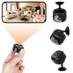 RANBENKY Hidden Camera with Wireless Indoor Small Camera Full HD 1080P Night Vision Motion Detection Security Camera for Smart Home Surveillance Micro Secret Nanny Mini Camera with App Control A9