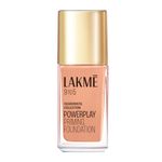 Lakme 9to5 Powerplay Priming Foundation, Built in Primer, SPF 20, Cool Rose, 25 ml