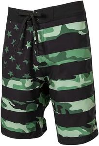 S A Company Men's 4-Way Stretch Board Shorts | Patriot Military Camo | Size 30