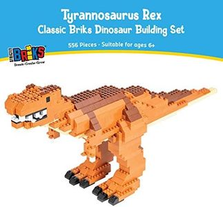 Strictly Briks Classic Bricks Dinosaur Building Set, Tyrannosaurus Rex, 556 Pieces, 100% Compatible with All Major Building Brick Brands, for Kids Ages 6+