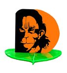 U & U UNIQUE UTILITIES Acrylic God Hanuman Car Dashboard Idol Accessory 3 Inch Orange, 1 Piece